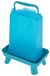 Kerbl Hobbyfarming kunststof drinkbak met poten, 5,5 l, blauw, 19x28x39,5 cm, pluimveedrinkbak, kunststof, pluimvee