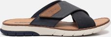 Rieker Slippers blauw Synthetisch - Maat 42