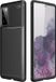 Techsuit Carbon Fiber Silicone Back Cover Hoesje geschikt voor Samsung Galaxy S20 FE - Zwart