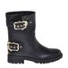 Love Moschino Daily Biker leren bikerboots zwart