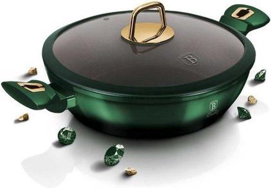 Berlinger Haus Emerald Collection Braadpan - 28 cm - met deksel - Groen