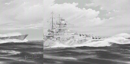 Trumpeter 1:200 German Gneisenau Battleship Plastic Model Kit - TRU03714