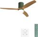 Create WIND CALM 40W plafondventilator met ABS bladen, Sage groen, 132 cm diameter, met afstandsbediening en timer
