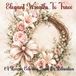 Elegant Wreaths To Trace: A Reverse Coloring Book for Relaxation