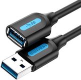 Vention CBHBJ USB-kabel USB 3.2 Gen 1 (3.1 Gen 1) 5 m USB A 5 Gbit/s Zwart