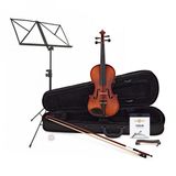Gear4music Student Plus 3/4 Viool, Antiek Fade met Accessoirepakket