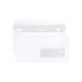 Clairefontaine 109055C - Doos 500 Witte Enveloppen DL-110x220 - Zelfklevend