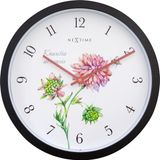 NeXtime Knautia Buitenklok 30.5 cm Metaal Wit Weerbestendig