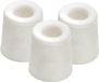 Benson Deurbuffers / deurstoppers rubbers - 3x - wit - 24 x 30 mm - met schroefbevestiging