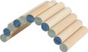 Zolux Houten Brug - Buigbaar Eco-Vriendelijk - 15,5 cm FSC-Gecertificeerd - Blauw