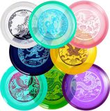 VEVOR Disc Golf Starter Set (8 Stuks), Beginnersfrisbees voor Volledige Lichaamskrachttraining, met Putter, Middenbereik, Driver, Pdga-Goedgekeurd, voor Tuin, Gazon, Strand, Park, Buiten