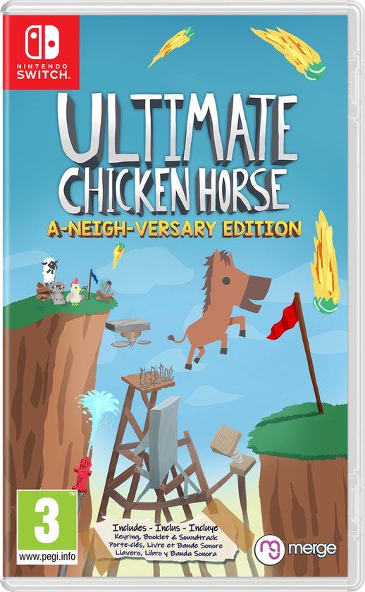 Mindscape Merge Games Ultimate Chicken Horse - A-Neigh-Versary Edition - Nintendo Switch