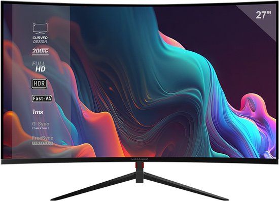 Mars Gaming MV-27C computer monitor 68,6 cm (27") Full HD Zwart
