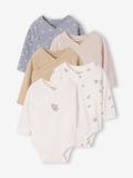 Vertbaudet Set van 5 babyrompertjes met lange mouwen