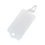 100 stuks herbruikbare blanco plastic tags stropdassen sleutelhangers 1,45 x 2,5 inch gekartelde spanafdichtband met groot label plastic stropdasmarkeringslabel waterdicht hangbord schrijven op tag