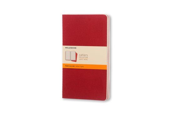 Moleskine Cahier Journals - Large - Gelinieerd - Rood - set van 3