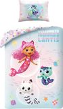 Gabby's Poppenhuis Halantex Gabby's poppenhuis BABY Dekbedovertrek, Mermaid-Lantis - 100 x 135 cm + 60 x 40 cm - Katoen