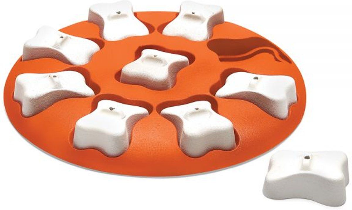 Nina Ottosson Dog Smart Hondenspeelgoed - Oranje - 27 x 27 x 3.5 cm