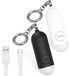 Unyqoos® Alarme personnel puissant rechargeable par USB avec LED et porte-clés