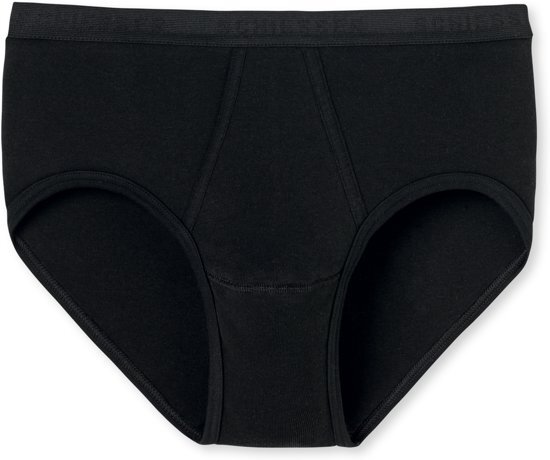 Schiesser Original Feinripp Heren Slip - Zwart - Maat XXL