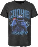 Sesame Street Krümelmonster Heavy Metal Heren T-shirt - zwart - S