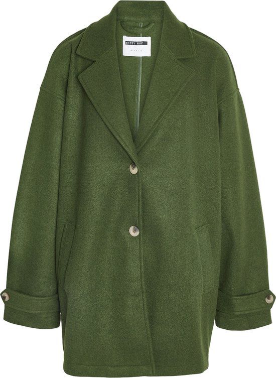 Noisy May Alicia Longsleeve Oversize Blazer Dames Lange Jassen Groen M