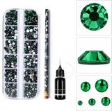 Goodbitz® Rhinestones - 3-delig - Nagelsteentjes - Inclusief Lijm