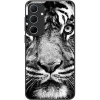 Samsung Galaxy A35 Tigre blanc et noir Verstevigd hoesje met sublimatie bedrukking