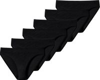 Schiesser Dames tai slip 6 pack Modal Essentials zwart