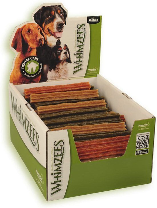 Whimzees Stix M - Kauwsnacks - Hond - 15cm - 100st (doos)