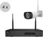 Nivian KIT1630W6-4 - 3MP camerasysteem met 4 camera's - 16 kanaals - 20m nachtzicht - wifi verbinding