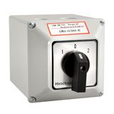 Heschen Universele Roterende Omschakelingsschakelaar SZW26-63/D404.4D 660V 63A AAN-UIT-AAN 3 Positie 4 Fase 4NO+4NC 16 Terminals CE met Hoofdschakelaar Buitendoos LW28-63/4