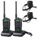 Talkie-walkie longue distance - Avec écran LCD - 2600 mAh - Type C - Appel de groupe