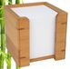 Wedo 61707 Notitiebox bamboe, incl. 900 vellen papier 9 x 9 cm, in geschenkdoos, bruin