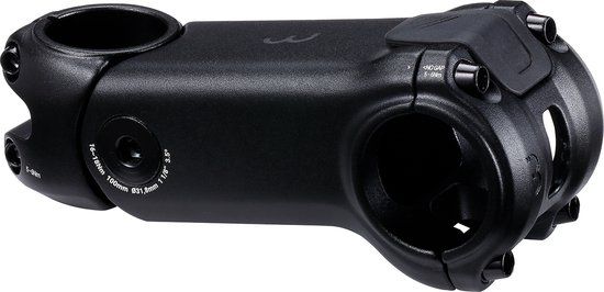 BBB Cycling ActionStem - Verende Stuurpen Racefiets, Gravelbike & E-bike - 31.8mm - Verstelbaar 0° tot +3,5° - Hoge Schokabsorptie - Verschillende Rijposities - Lengte: 100mm - BHS-52