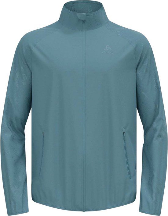 Odlo Essential Light Reflective Sportjas Heren - Blauw - Maat XL