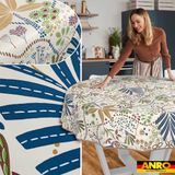 ANRO Tafelkleed Ethno Meerkleurig Rond Ø140cm