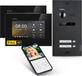 Balter EVO HD-videodeurbel met smartphone-app voor een dubbelhuis, 2 monitoren, zwart, met Wi-Fi