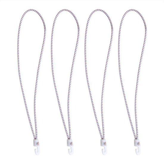 PRO Zeilbinder Met Nylonhaken 4 Stuks In Zak 35cm Wit
