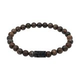 AMOR - Armband Roestvrij Staal Zwart Sterrenbeeld Schorpioen