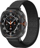 By Qubix - Nylon Loop Bandje - Zwart - Geschikt voor Samsung Galaxy Watch Ultra / Ultra 2 - 47mm