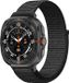 By Qubix - Nylon Loop Bandje - Zwart - Geschikt voor Samsung Galaxy Watch Ultra / Ultra 2 - 47mm