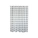 MSV Douchegordijn Begonia Polyester 180x200cm Wit/Bruin