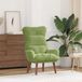 VidaXL Fauteuil lichtgroen fluweel