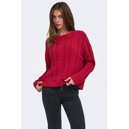 ONLY Red Knitted Sweater