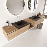 Mondiaz Bukla badmeubel 4 lades 240 cm washed oak en urban