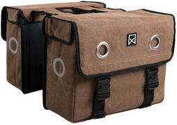 WILLEX Dubbele Canvas Tas 46L Bruin