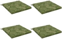 vidaXL - 4-Piece - Zitkussens - SOEST - 4 - st - 100% - Polyester - Blad - Design