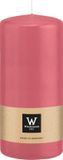 Wiedemann Bougie cylindrique/bougie pilier - rose - 15 x 7 cm - 63 heures de combustion