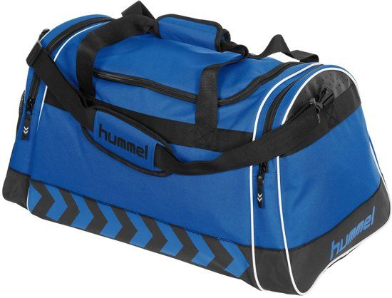 Hummel Sporttas - blauw/zwart - polyester